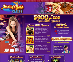 Play Aladdins Gold at Red Dog