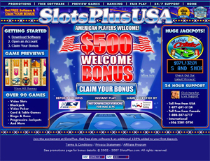 Play Slots Plus at Red Dog
