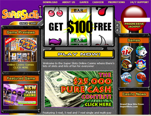 Play SuperSlots at Let Them Ride
