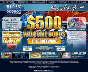 Play Vegas Casino Online at Red Dog
